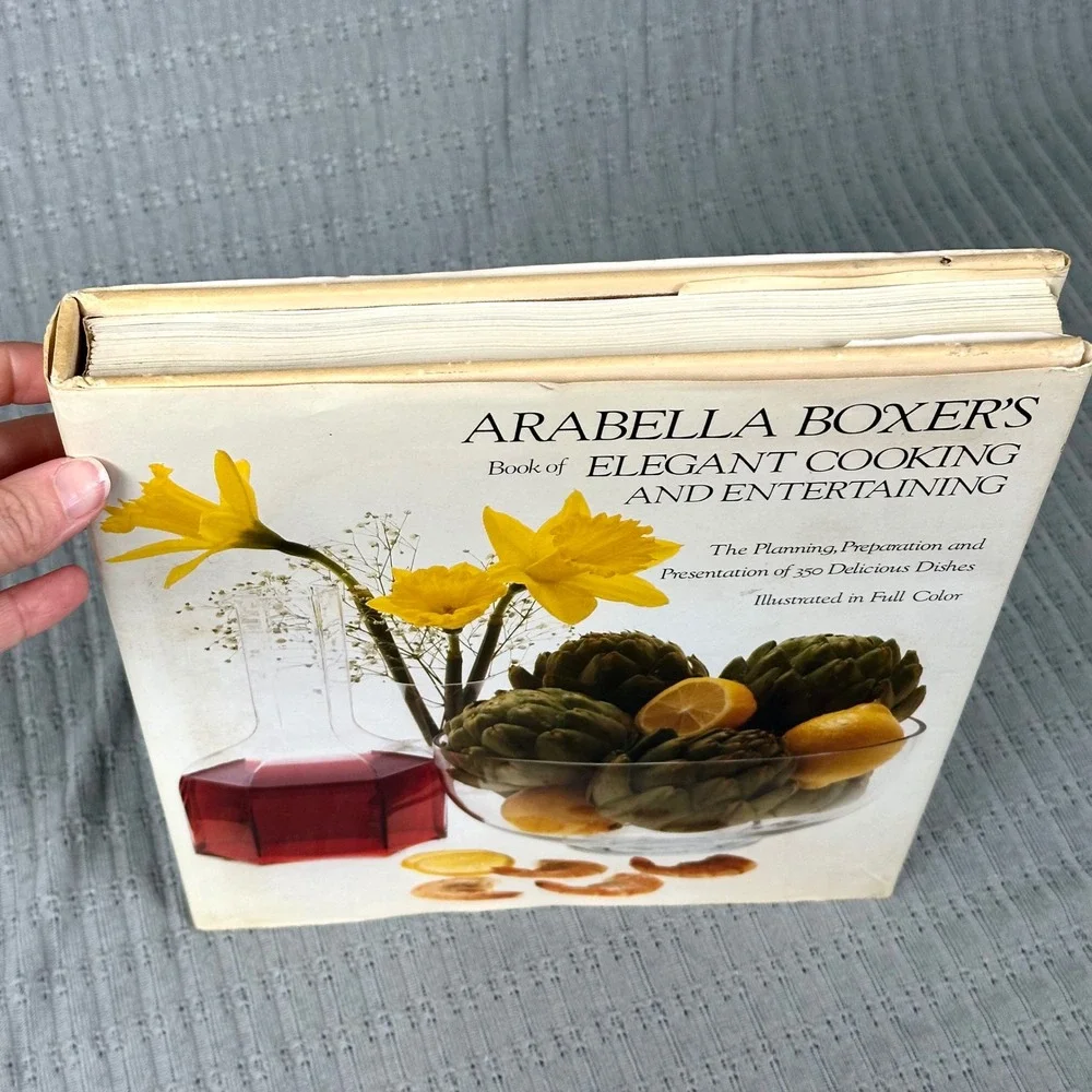 Arabella Boxer Book of Elegant Cooking and Entertaining Hardcover Cookbook Italy